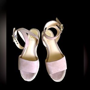 UEC-Women’s Vince Camuto Espadrille Suede Neutral Sandals.